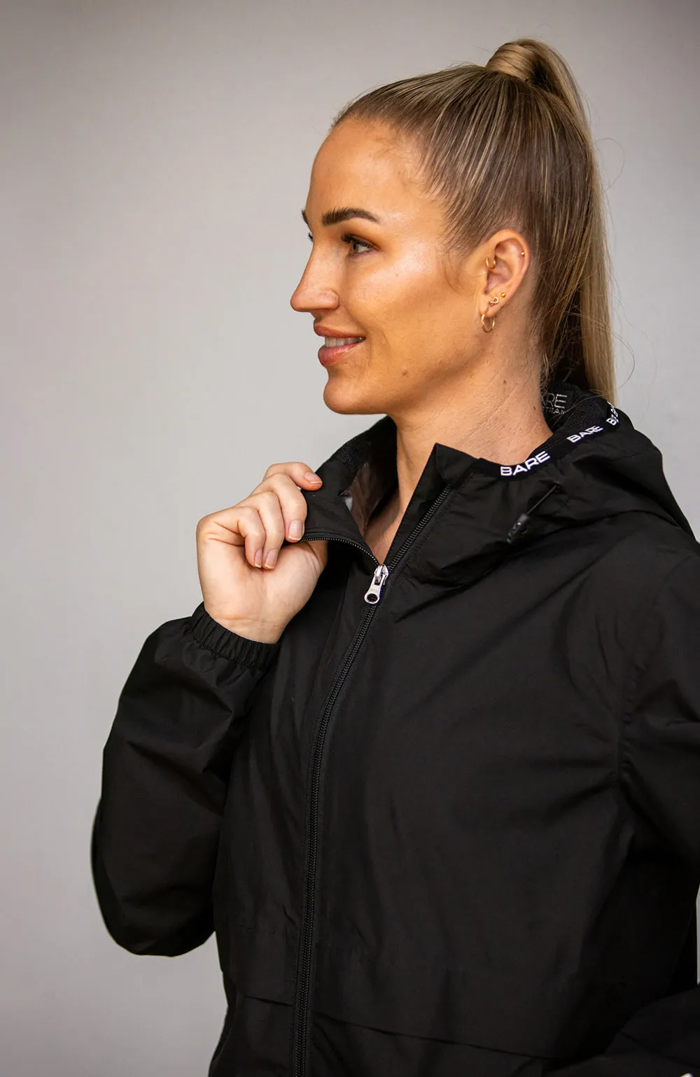 BARE Winter Series - Unisex Kali Lightweight Waterproof Short Jacket - Black