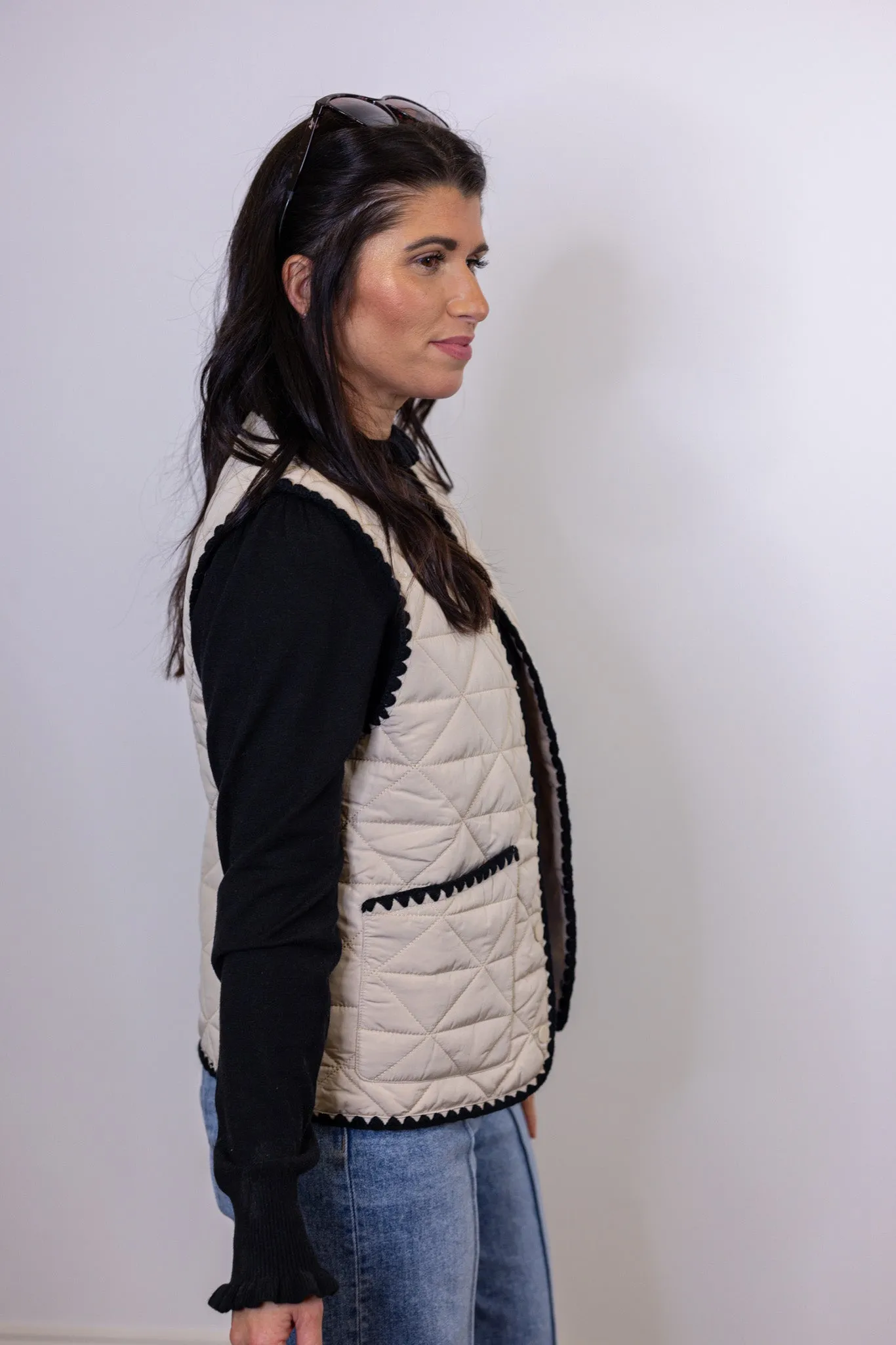 Bonfire Favorite Sand Quilted Vest
