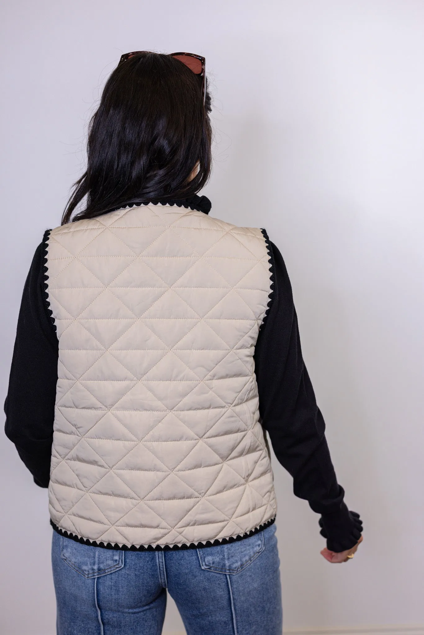 Bonfire Favorite Sand Quilted Vest