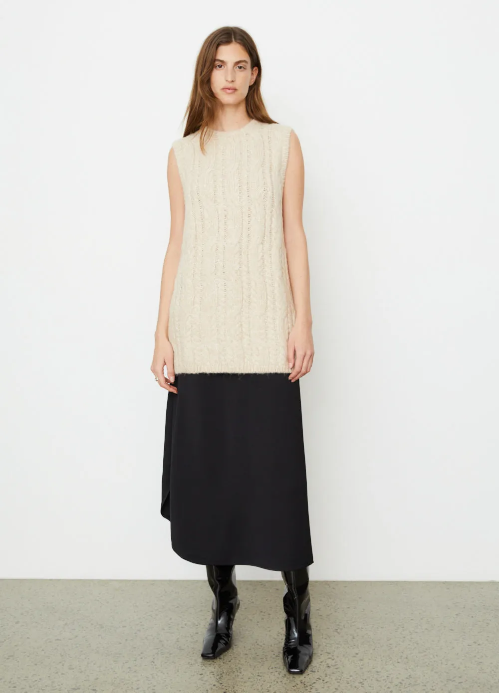 Cable Knit Vest