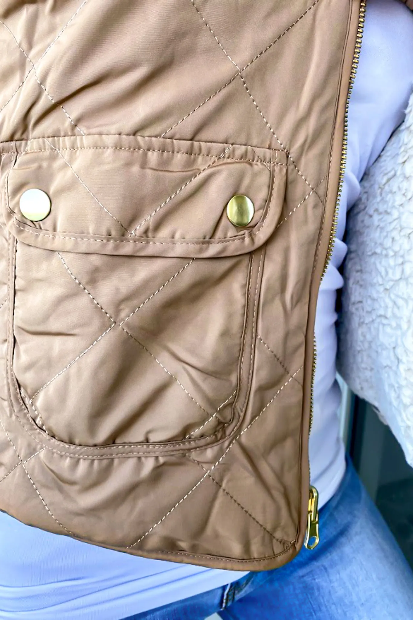Camel Reversible Vest