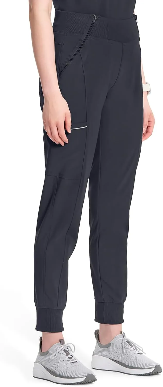 Cherokee Infinity Womens Scrub Jogger Pants Mid Rise with 5 Pockets, 360 Stretch Fabric - CK110A