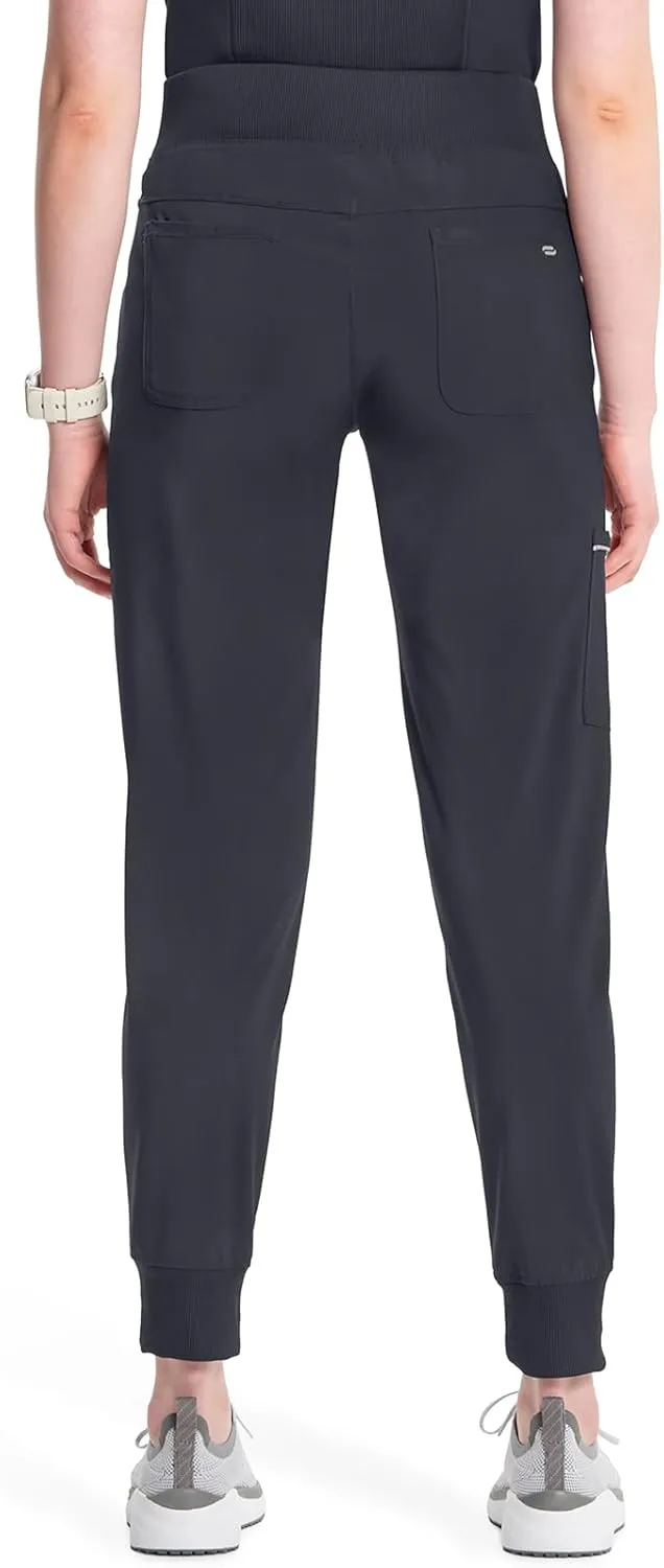 Cherokee Infinity Womens Scrub Jogger Pants Mid Rise with 5 Pockets, 360 Stretch Fabric - CK110A
