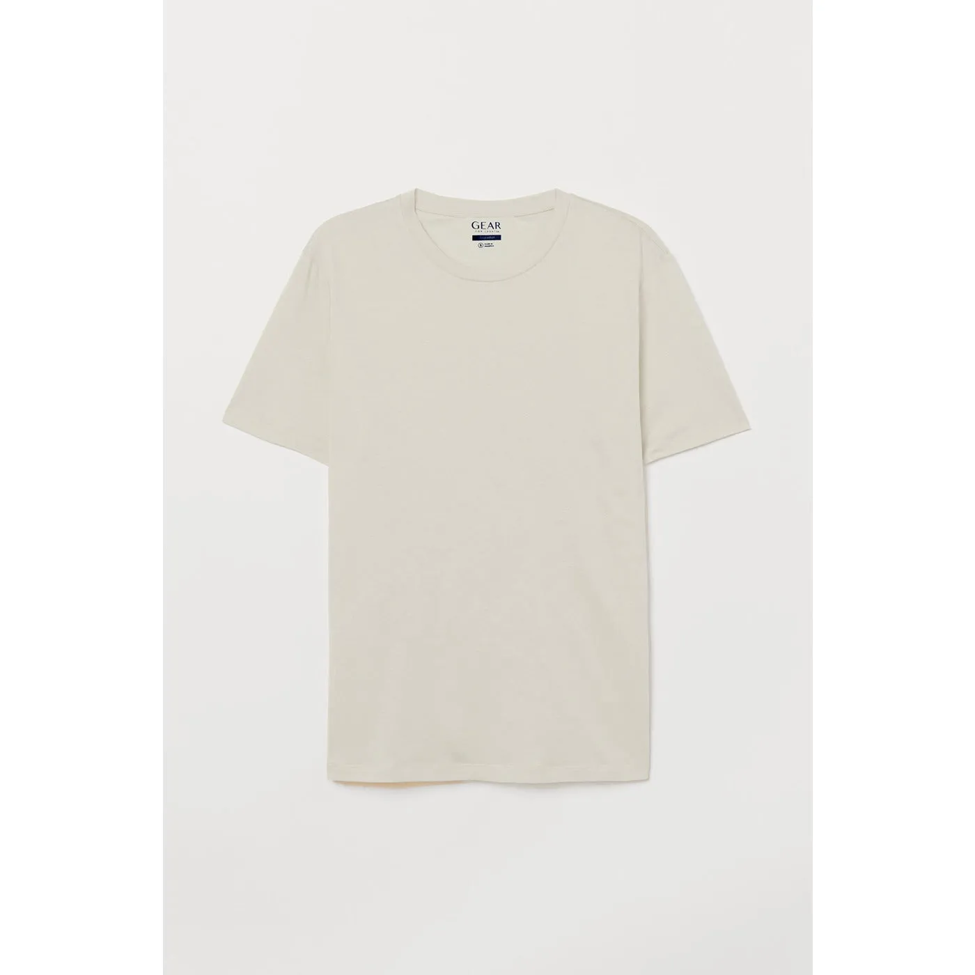 Cream Relaxed Fit Loose Tshirt