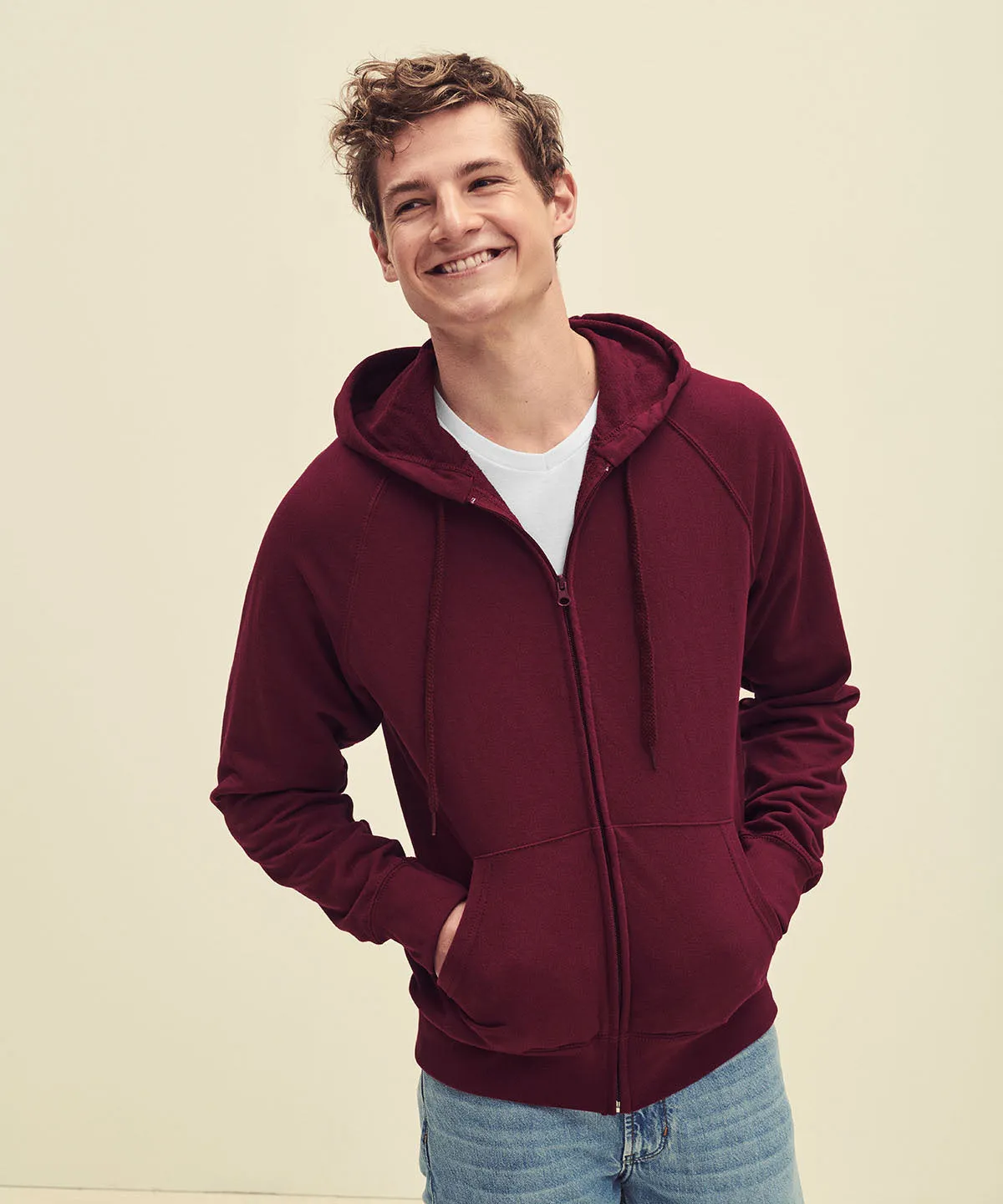 Deep Navy - Lightweight hooded sweatshirt jacket