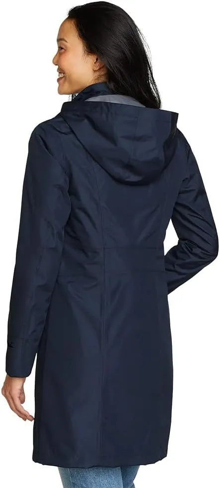 Eddie Bauer Women's Girl on the Go Waterproof Trench Coat