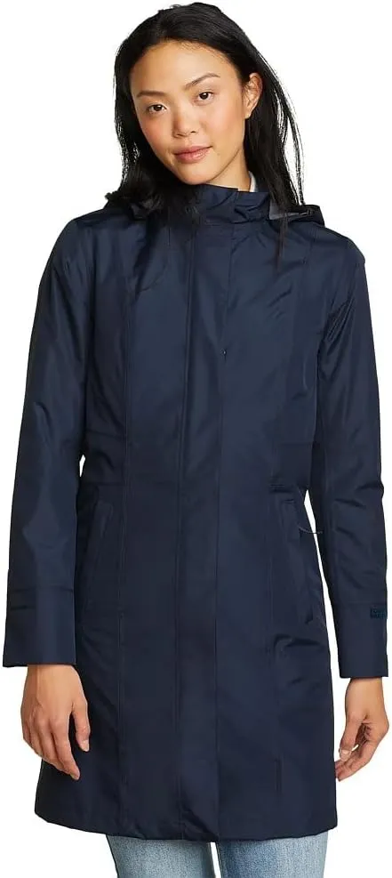 Eddie Bauer Women's Girl on the Go Waterproof Trench Coat