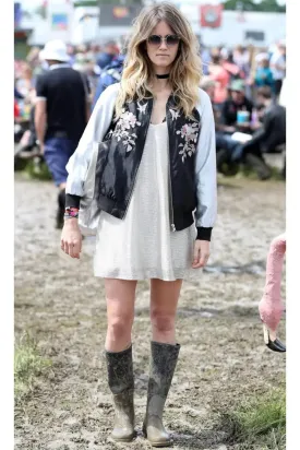 Embroidered Silky Bomber Jacket