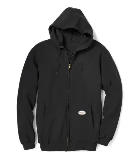 FR Black FR Zip Front Hoodie W Removable Hood