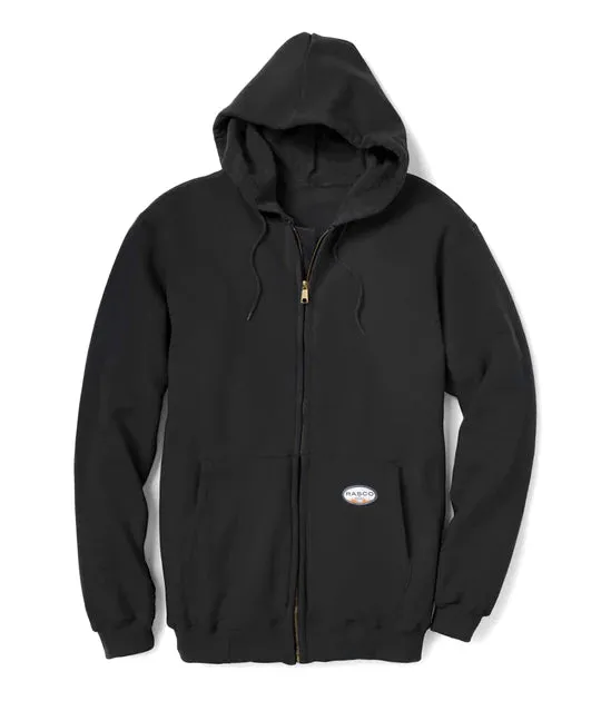 FR Black FR Zip Front Hoodie W Removable Hood