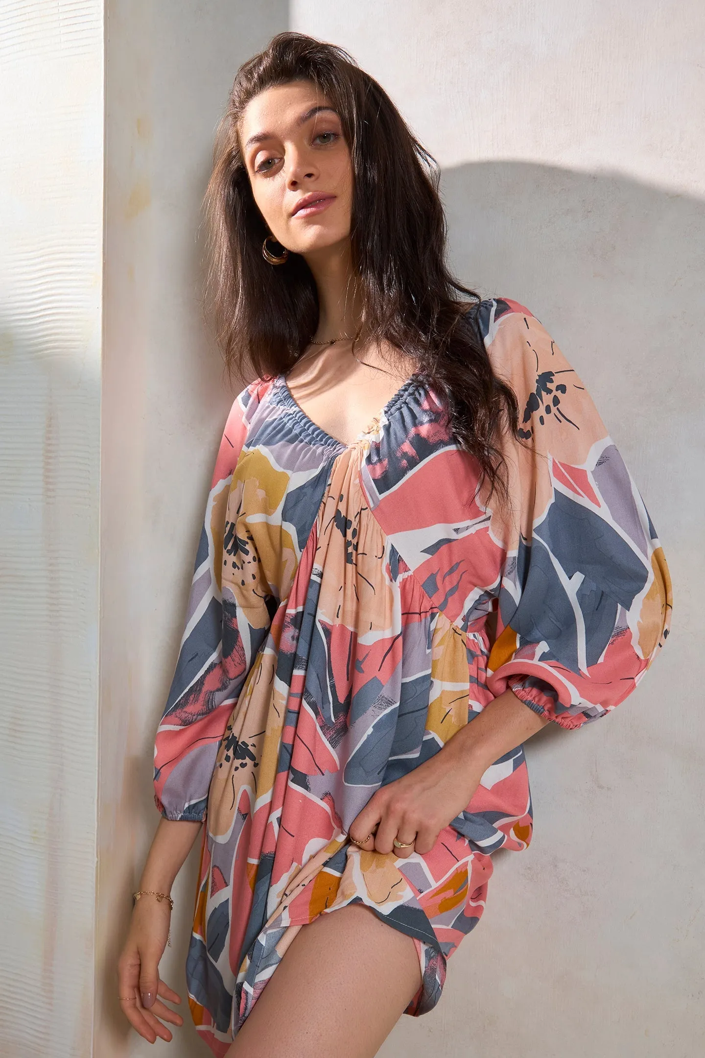 Haley|Relaxed Fit V-Neck Dress