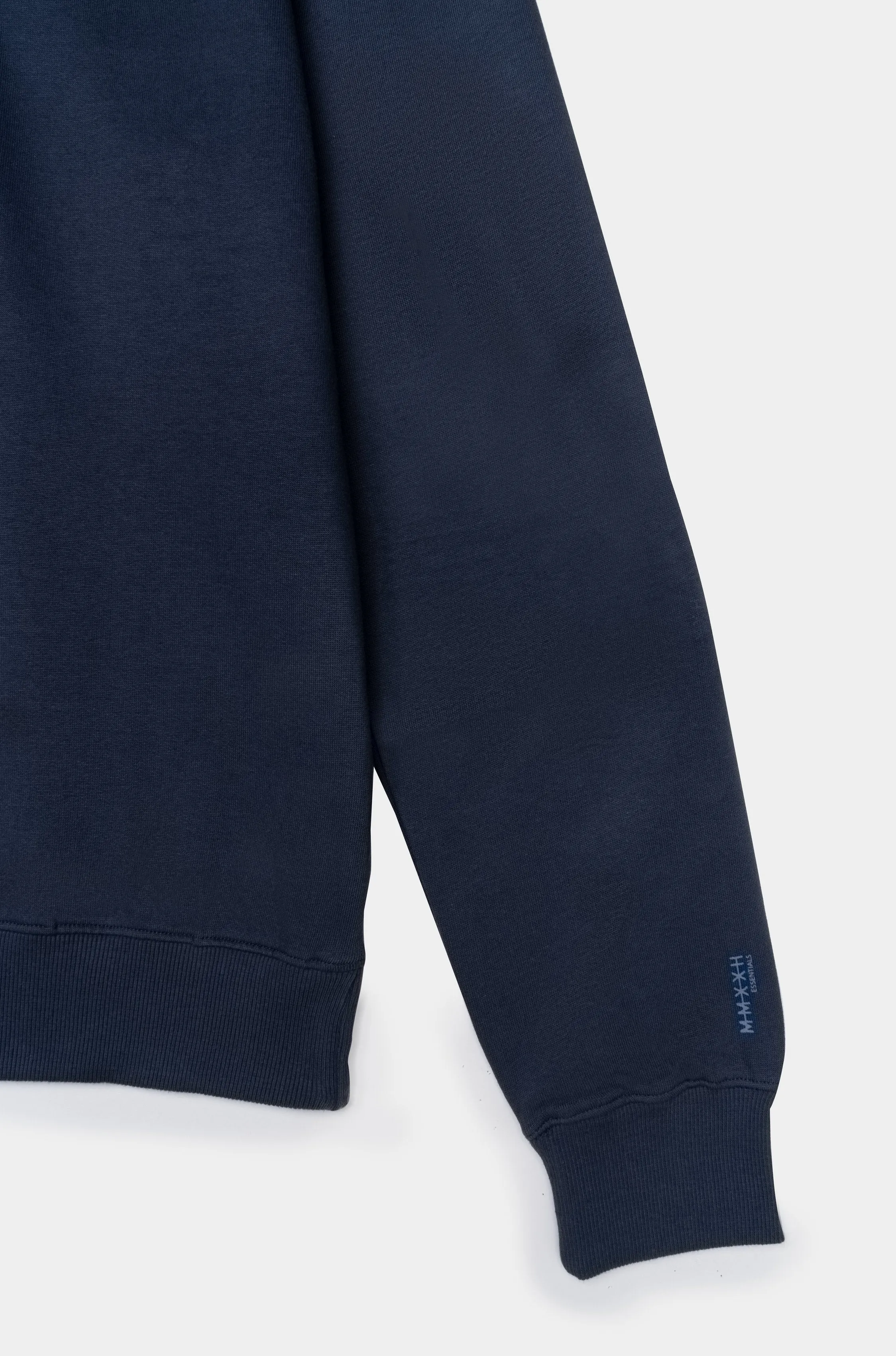Half Zip Print Detail Relaxed Fit Hoodie