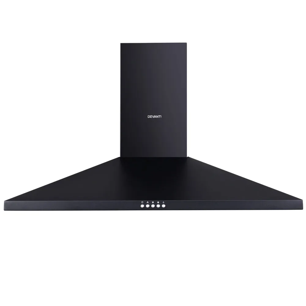 High Suction 900mm Range Hood, LED Light, 3-Speed Devanti