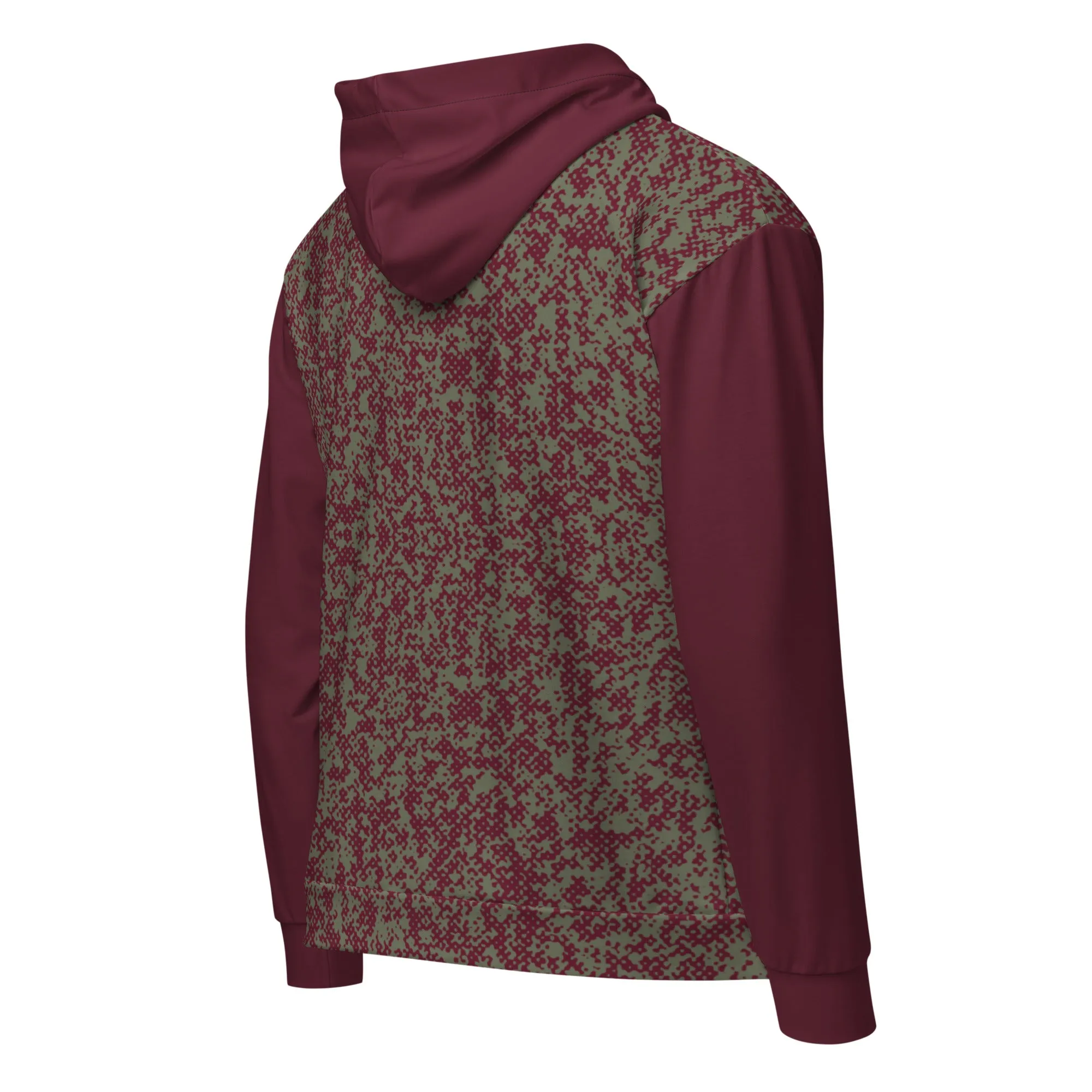Humble Sportswear™ Men's Burgundy Active Zip Hoodie