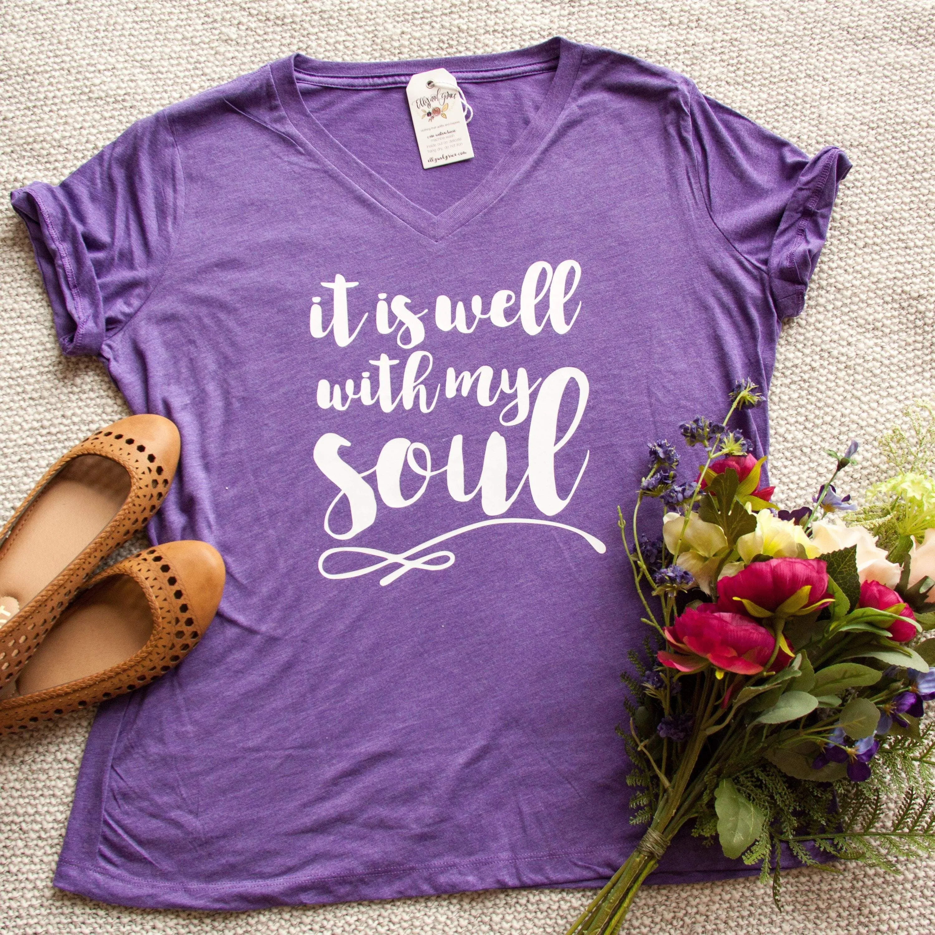 It is Well With My Soul Relaxed Ladies Vneck