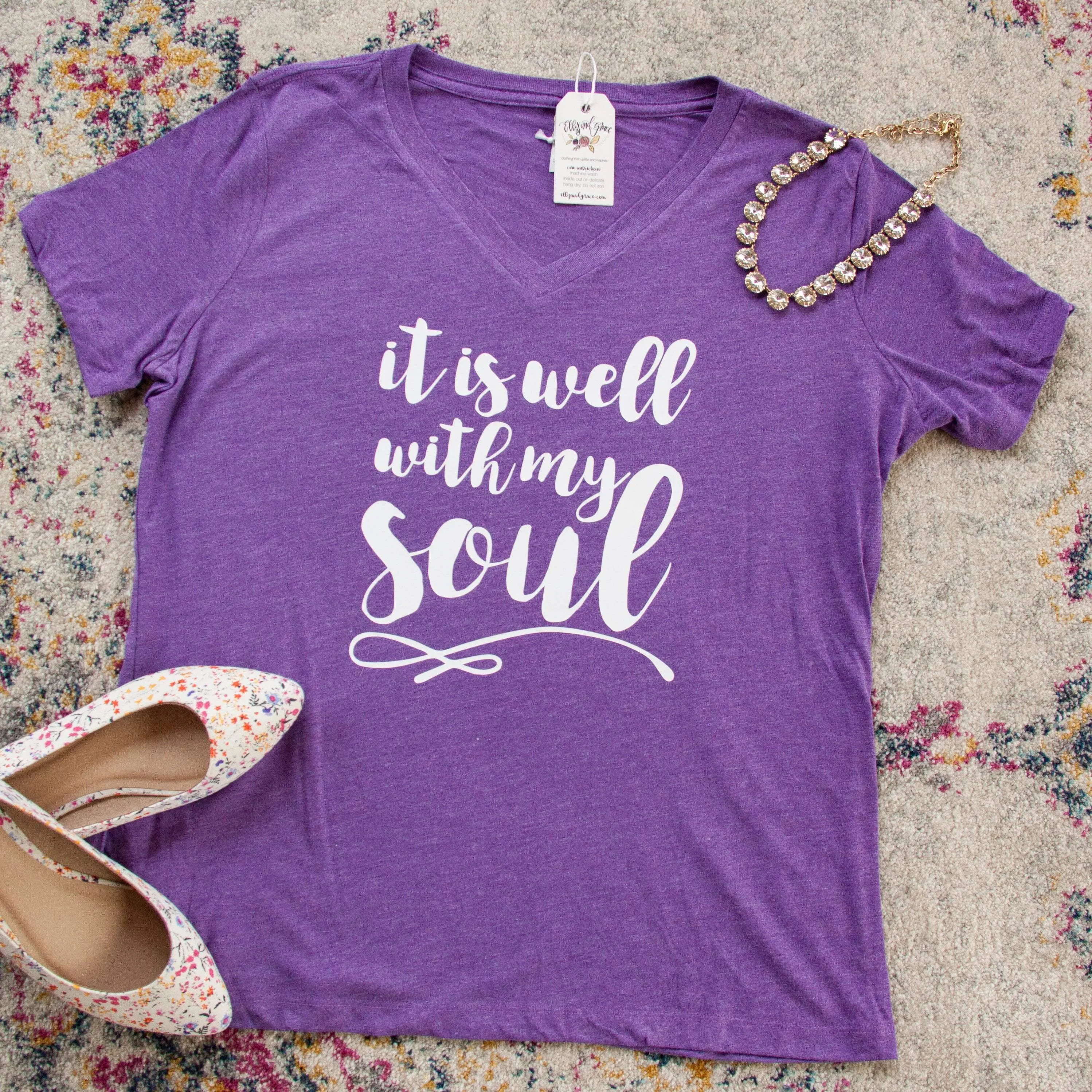 It is Well With My Soul Relaxed Ladies Vneck