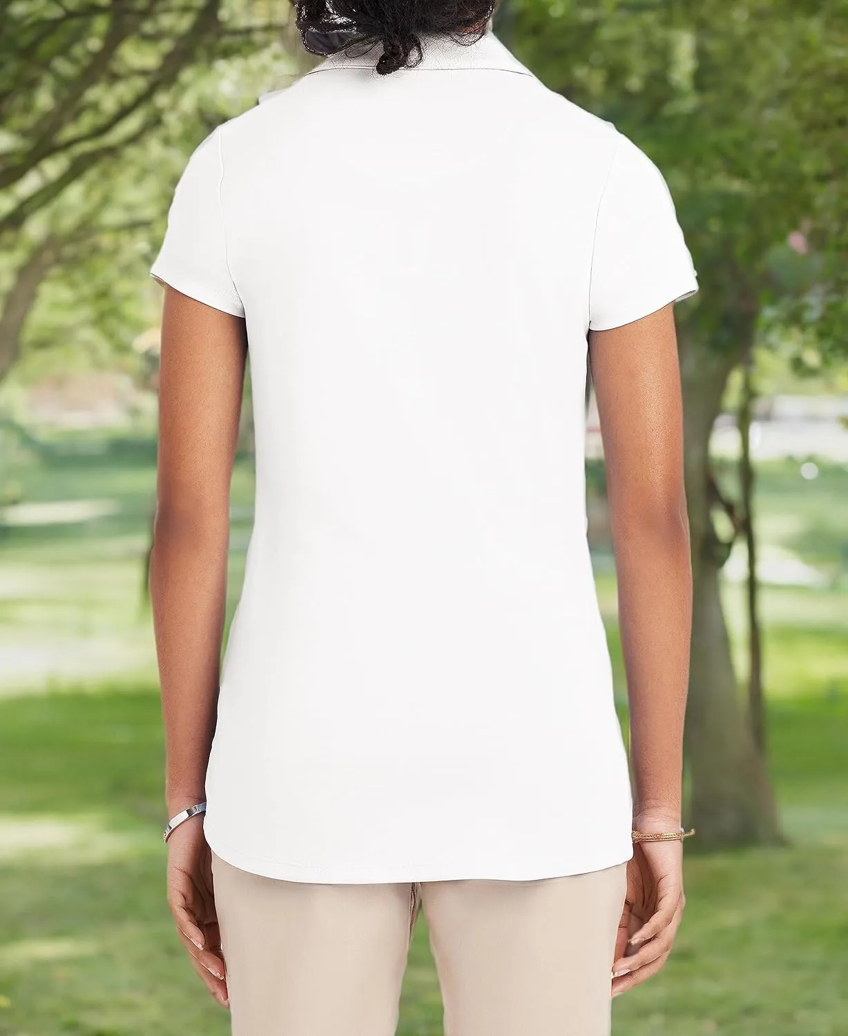 IZOD Juniors Uniform Short Sleeve Polo Shirt, Button Closure, Moisture Wicking Performance Material & Fade Resistant