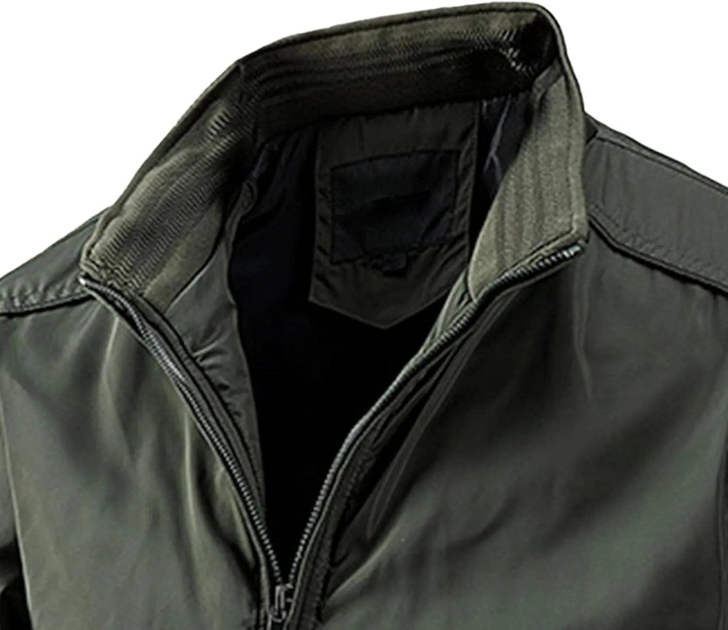JEsilunmaMY Men's Outdoor Cotton Bomber Jacket Full Zip Windproof Windbreaker Military Jackets Warm Winter Padded Coats