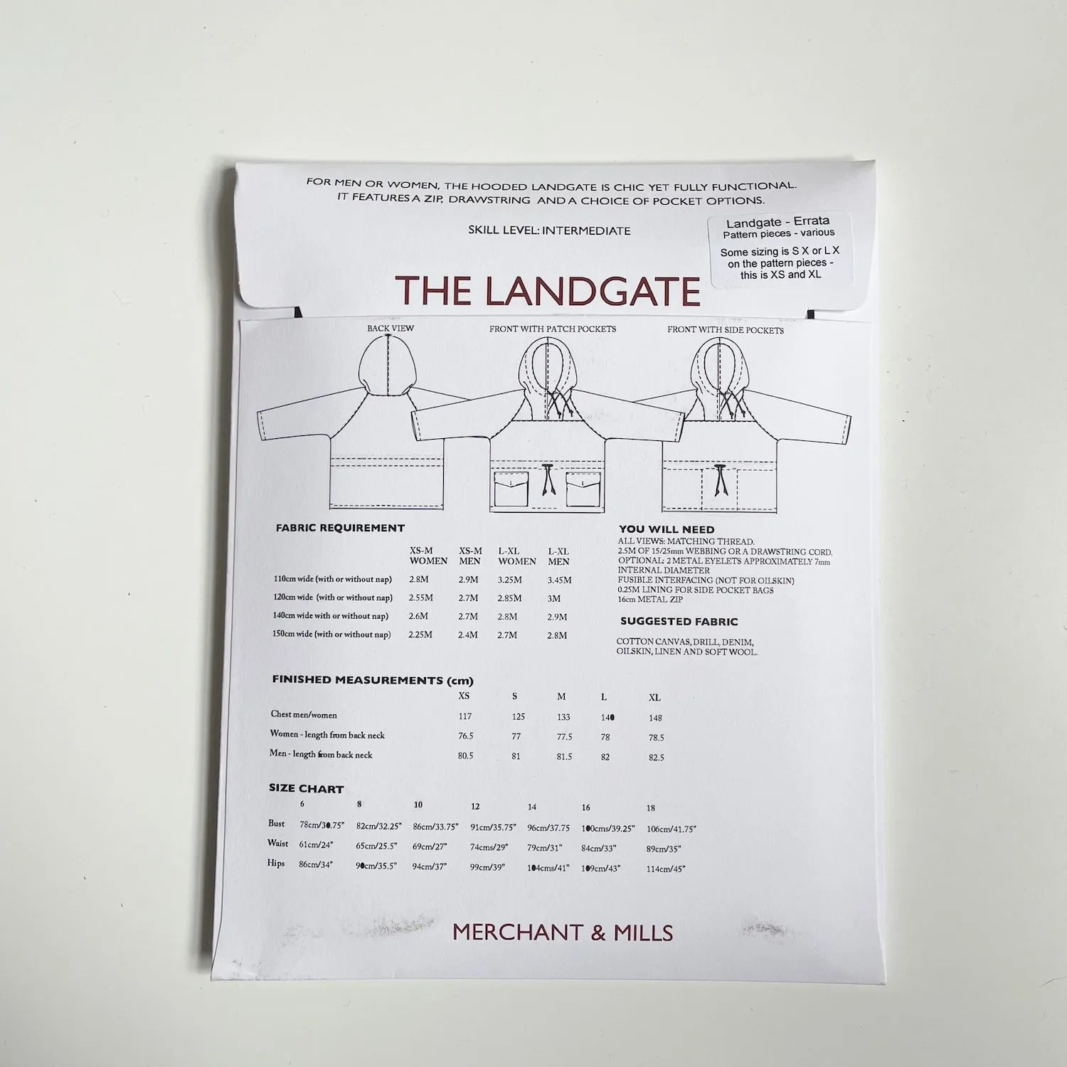 Merchant & Mills Pattern : Landgate Jacket