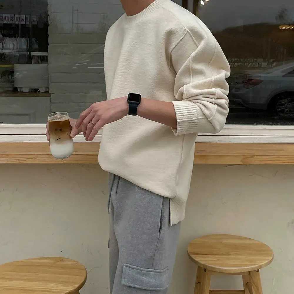 OH Relaxed Fit Detail Stitches Sweater