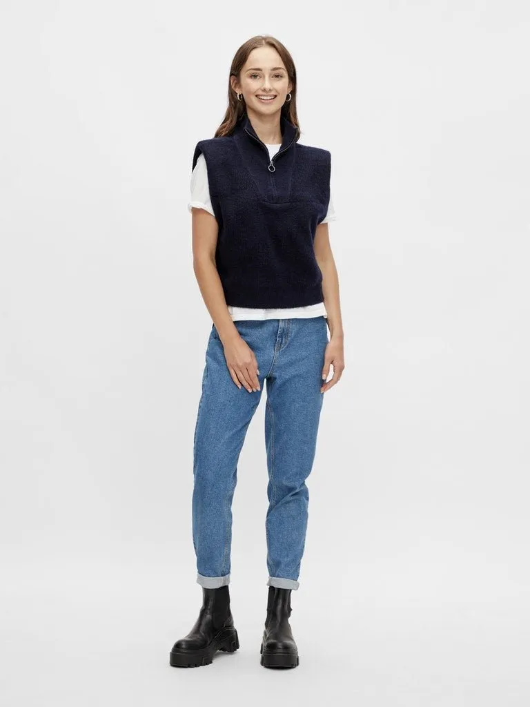 Pieces Erikka - Zip Knit Vest