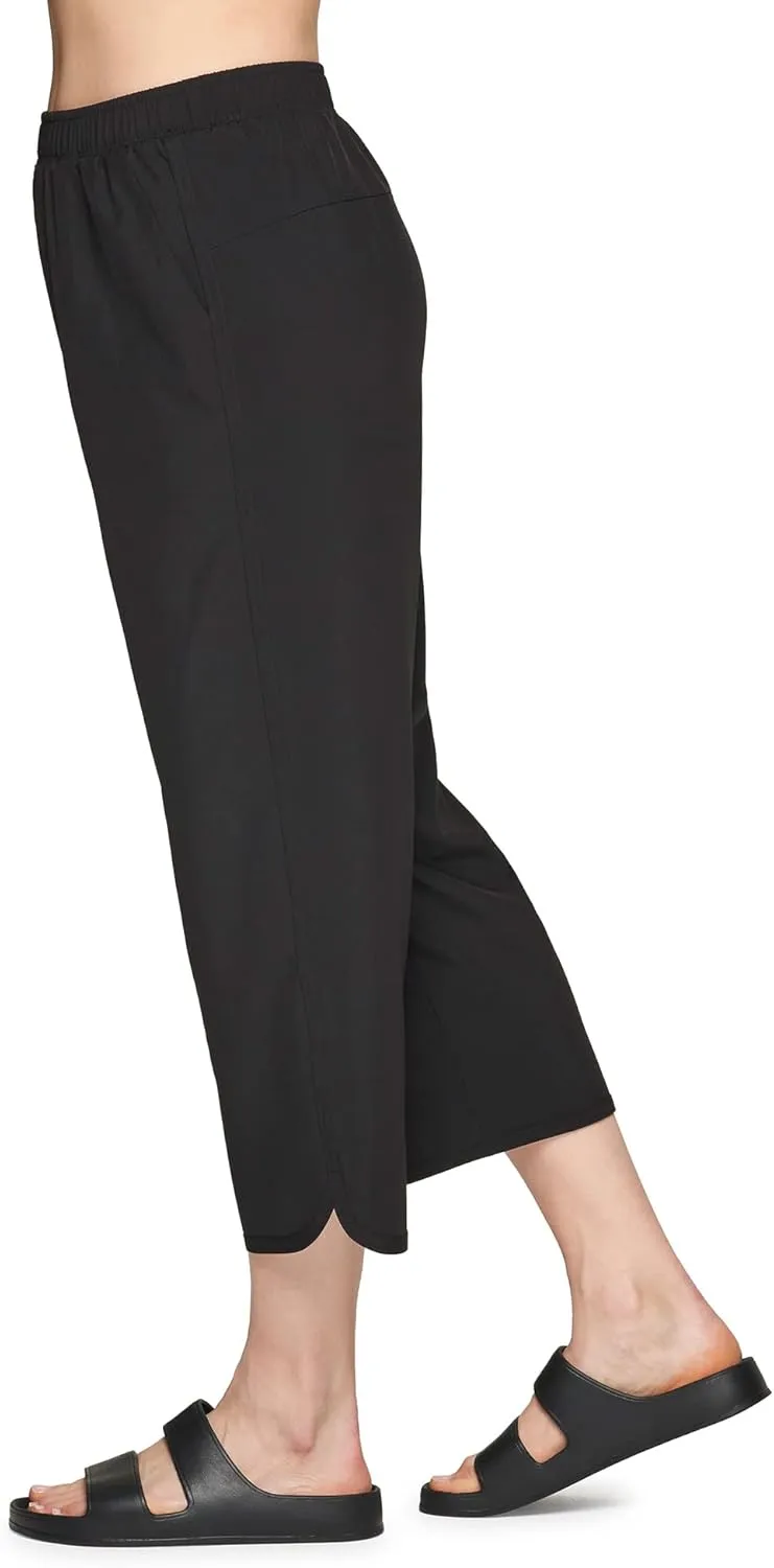 RBX Active Women's Relaxed Fit Lightweight Quick Drying Stretch Woven Pants with Pockets
