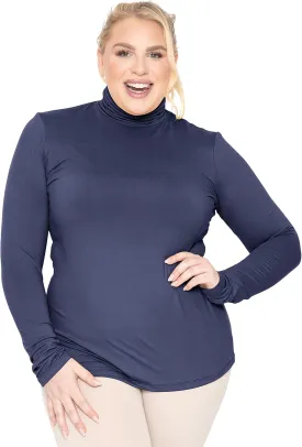 STRETCH IS COMFORT Women's Plus Size Relaxed and Regular Turtleneck | XL - 7X