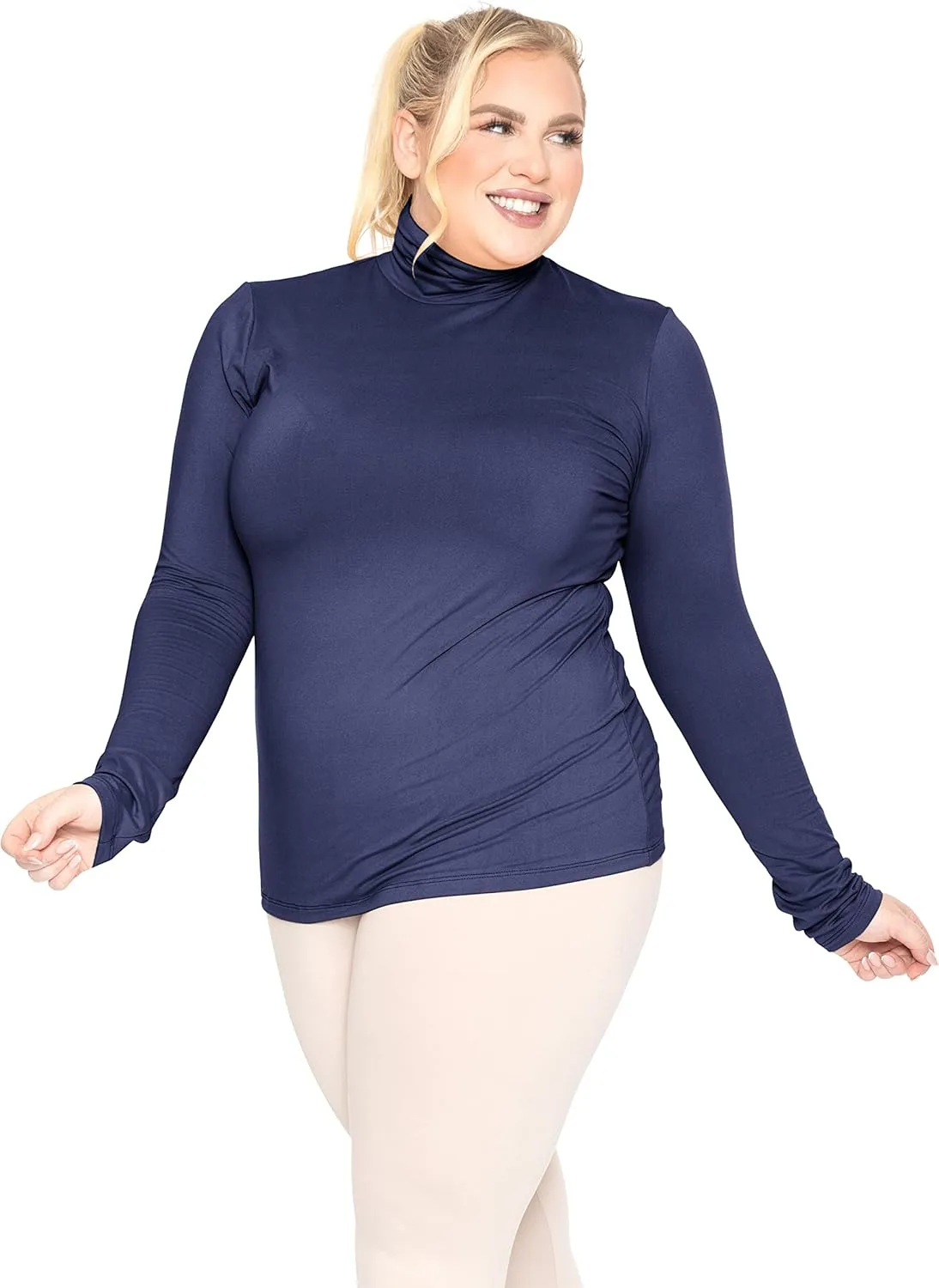 STRETCH IS COMFORT Women's Plus Size Relaxed and Regular Turtleneck | XL - 7X