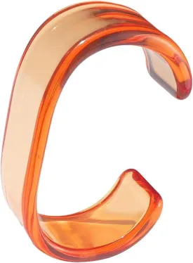 Sweet Colorful Transparent Acrylic Open Resin Lightweight Geometric Chunky Thick Thin Wide Irregular Cuff Bangle Bracelet Vintage Cute Jewelry for Women