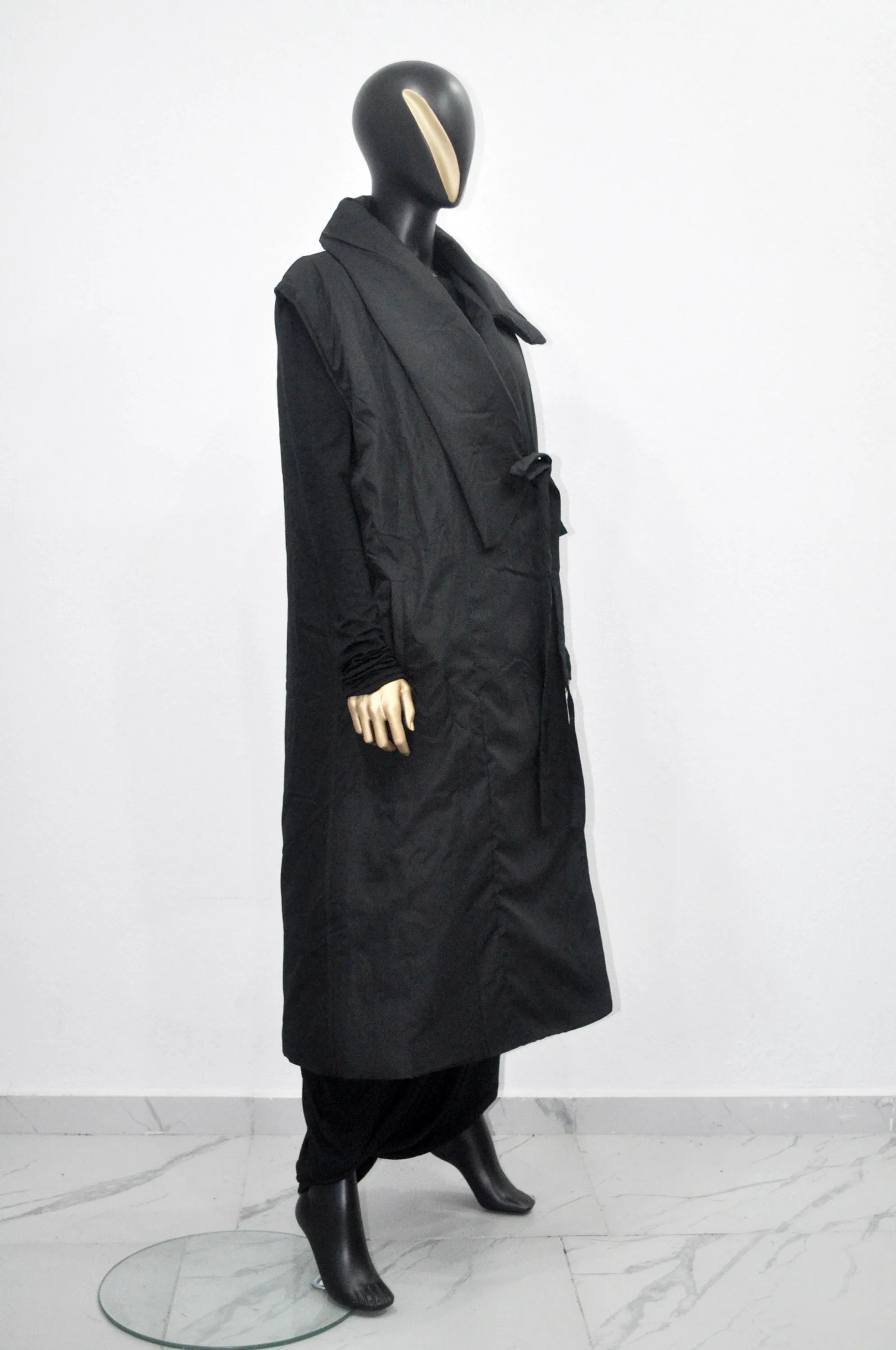 XS-8XL Women Art Loose Sleeveless Down KIMONA Vest ,Women Long Winter New Jacket-BB931